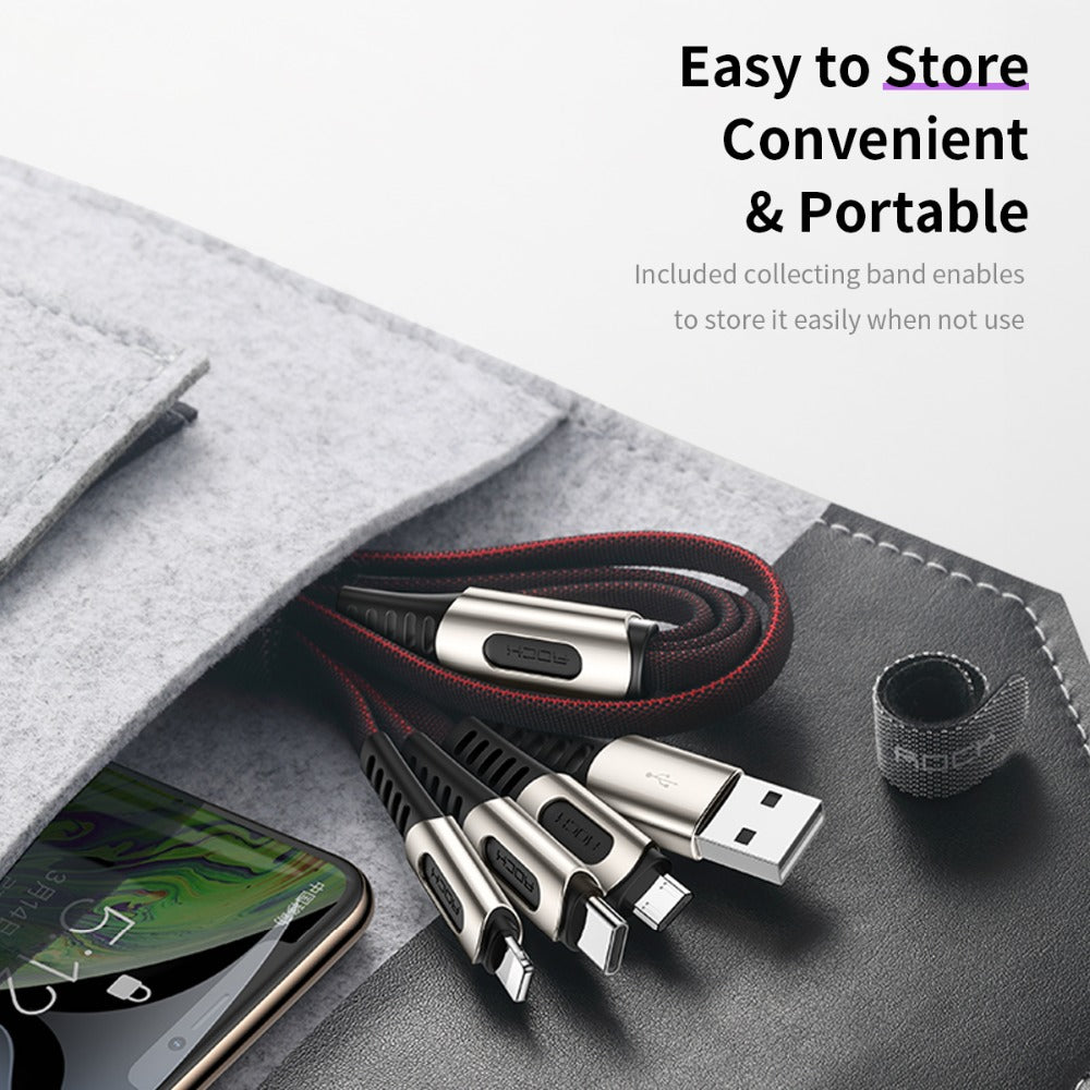 ROCK 3 in 1 USB Cable Zinc Alloy Cable Fast Charging Micro Usb Cable T –  Rock12th