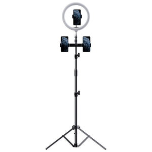 ROCK Live Phone Tripod Holder 10" 26 cm Ring Light with Tripod Stand Studio Circle Light Video Live Phone Holder for Live Stream