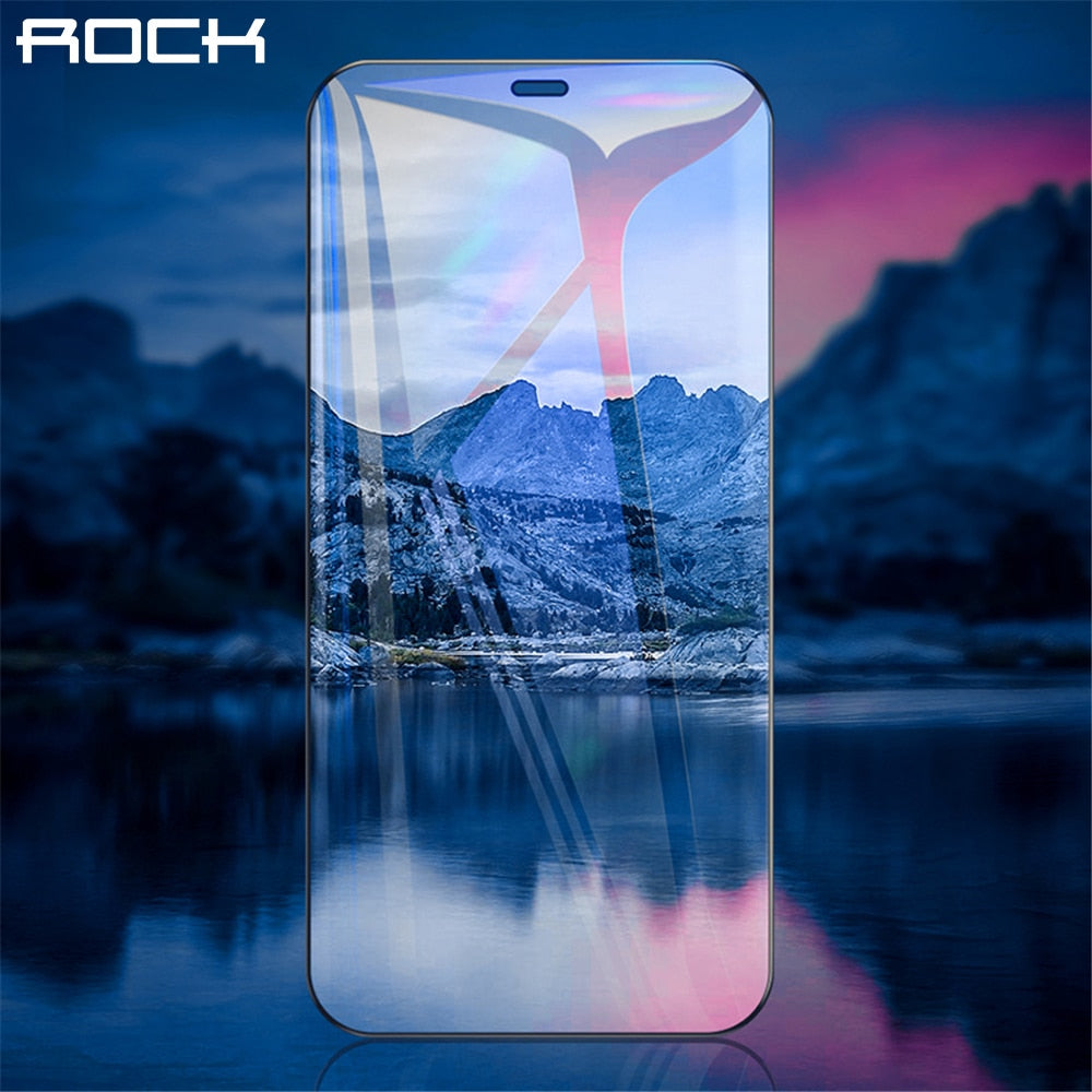 ROCK Full Coverage Tempered Glass for iPhone 12 Pro Max Screen Protector Scratch Resistant Advanced HD Glass for iPhone 12 Mini