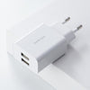 ROCK USB Dual Port Charger 5V 2.4A Fast Charging Wall Charger Adapter EU Plug Mobile Phone For iphone ipad mini Samsung Xiaomi