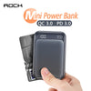 ROCK  Mini 10000mAh Power Bank USB C PD Portable Charger Small 10000 Powerbank For iPhone 11 Xiaomi Mi Samsung External Battery - Rock12th