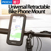 ROCK Motorcycle Phone Mount Waterproof Bike Phone Holder Universal Magnetic Dustproof Retractable Adjustable Metal